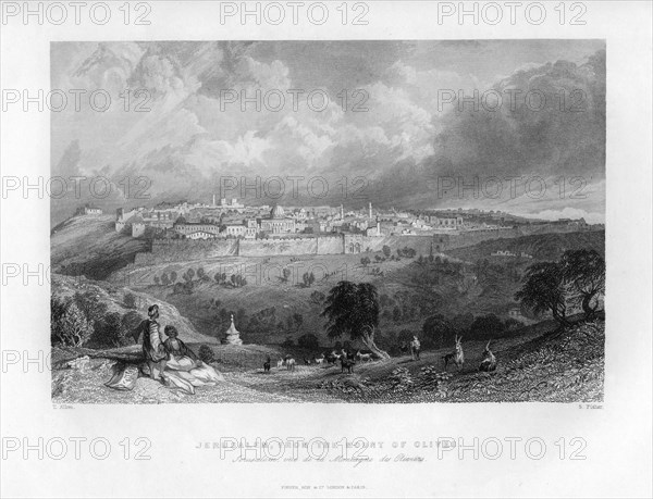 Jerusalem, Israel, 1841.Artist: Sam Fisher