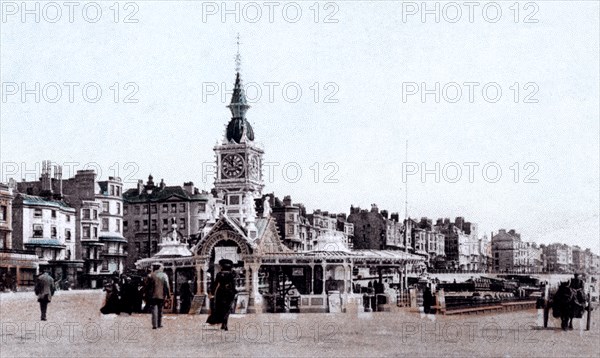 The aquarium at Brighton, East Sussex, early 20th century. Artist: Unknown