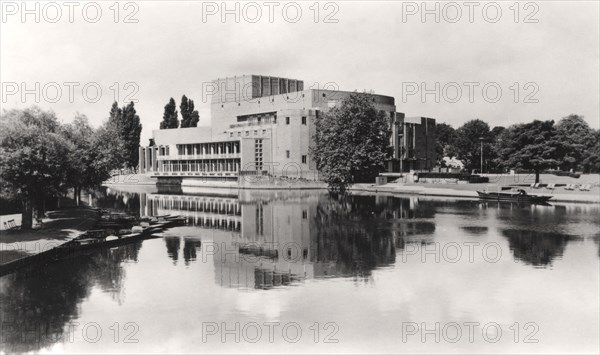 The Royal Shakespeare Theatre, Stratford-upon-Avon, Warwickshire, early 20th century.Artist: WH Smith & Son