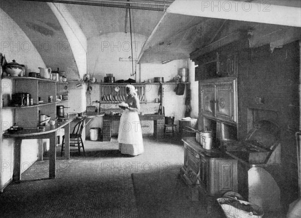 The White House kitchen, Washington DC, USA, 1908. Artist: Unknown