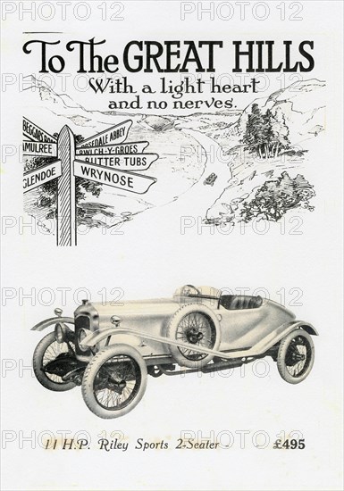 Riley MPH 2-Seater Sports, c1920s. Artist: Unknown