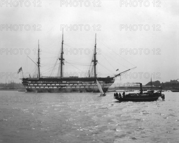 HMS Victory, Isle of Wight, England, 1912. Artist: Unknown