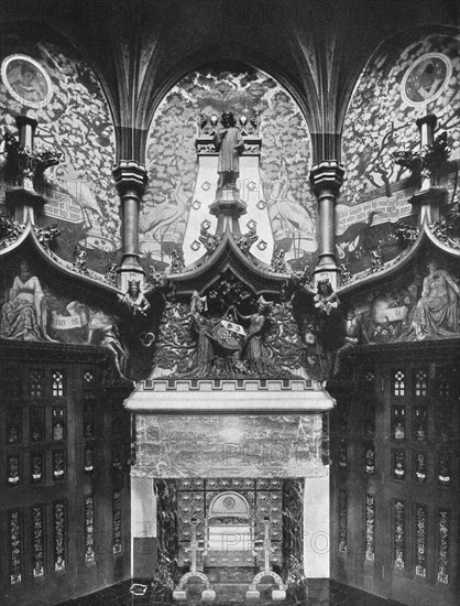 The Chaucer Room, Cardiff Castle, Wales, 1924-1926. Artist: HN King