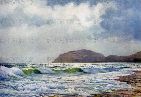 'A Stormy Day near Llandudno', Wales, 1924-1926. Artist: FC Varley