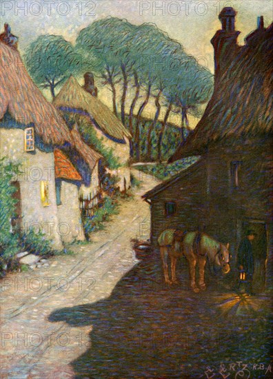 'Thurlestone Village, South Devon', 1924-1926. Artist: Edward Frederick Ertz