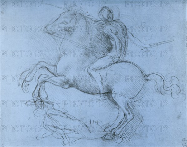 Study for the Sforza Monument, c1488-1493 (1954).Artist: Leonardo da Vinci