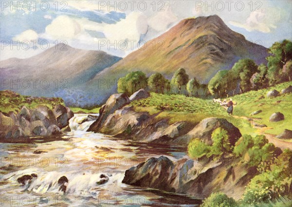 'On The River Conan, Ross-Shire', 1924-1926.Artist: HC Begg
