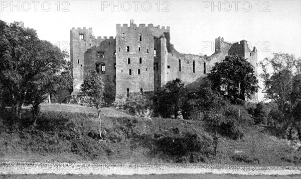 Ludlow Castle, Shropshire, England, 1924-1926.Artist: Francis Frith & Co