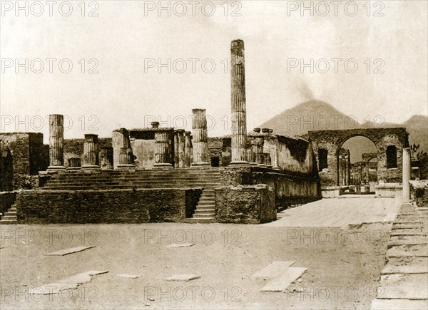 Tempio di Giove, Pompeii, Italy, c1900s. Creator: Unknown.