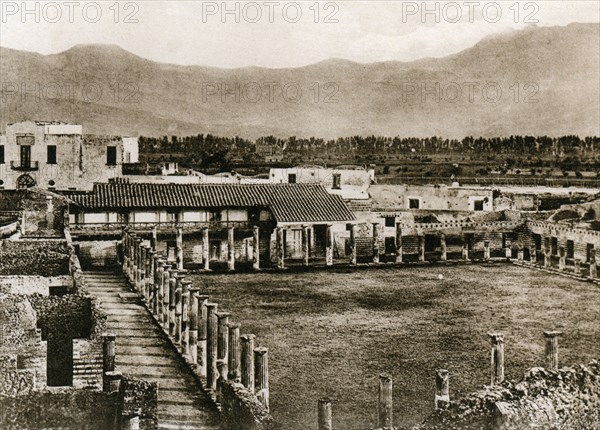 Caserma dei glagiatori, Pompeii, Italy, c1900s. Creator: Unknown.