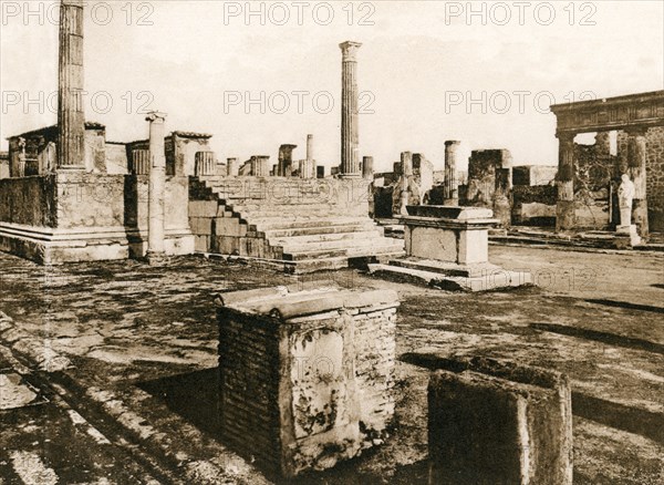 Tempio di Giove, Pompeii, Italy, c1900s. Creator: Unknown.