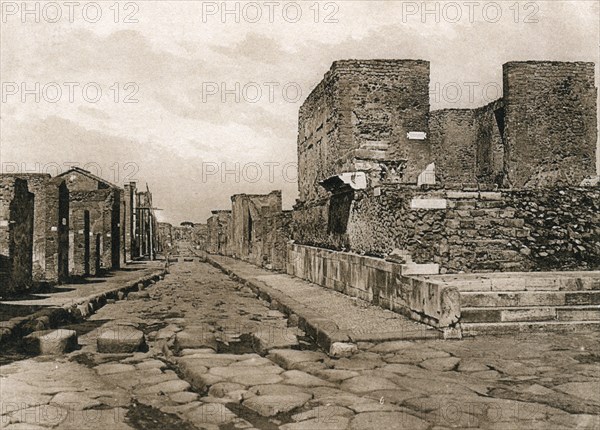 Tempio della Fortuna, Pompeii, Italy, c1900s. Creator: Unknown.