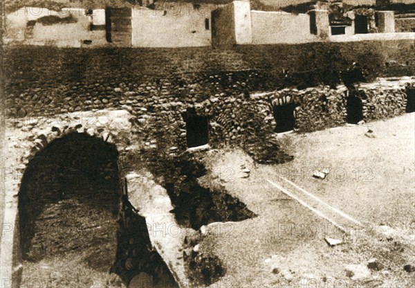 The great terrace on the criptoportico, Pompeii, Italy, c1900s. Creator: Unknown.