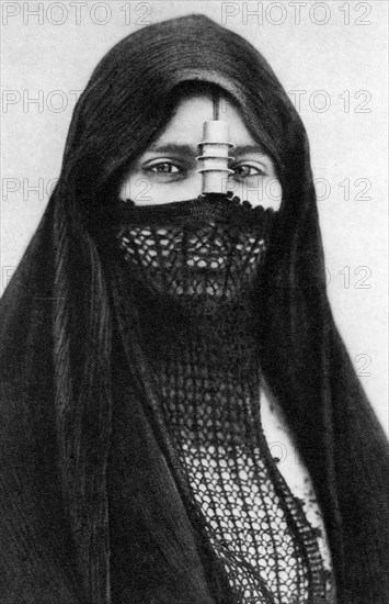 A portrait of an Egyptian woman, c1920s. Artist: Unknown
