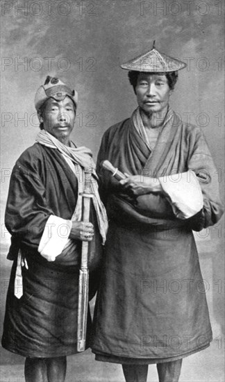 Two Sikkimese men, c1910. Artist: Unknown