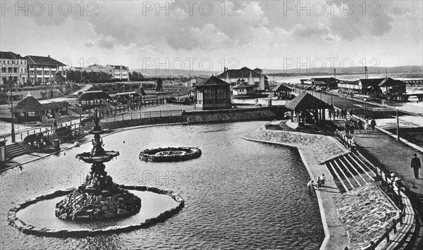 Children's swimming baths, Durban, South Africa. Artist: Unknown