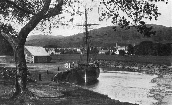 The harbour, Gatehouse of Fleet, Dumfries and Galloway, Scotland, 1924-1926.Artist: Valentine & Sons