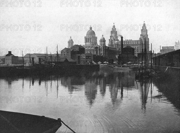 Canning Dock, Liverpool, 1924-1926. Artist: Valentine & Sons