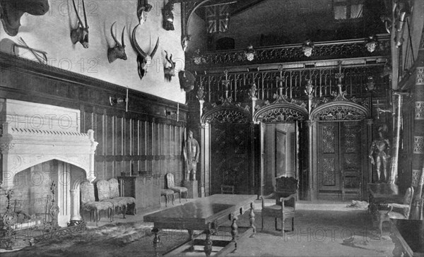 Dining hall, Newstead Abbey, Nottinghamshire, 1924-1926. Artist: Valentine & Sons Ltd