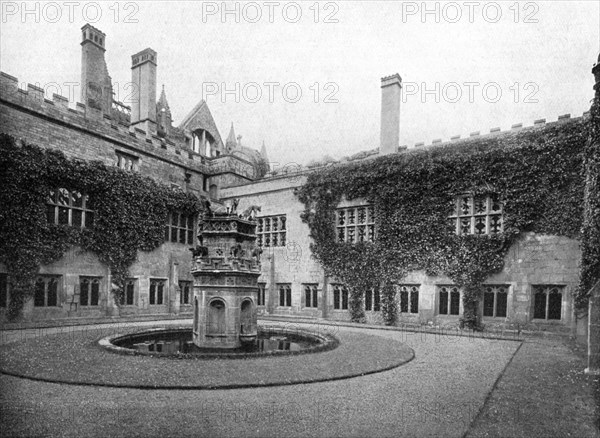 The cloisters, Newstead Abbey, Nottinghamshire, 1924-1926. Artist: Valentine & Sons Ltd