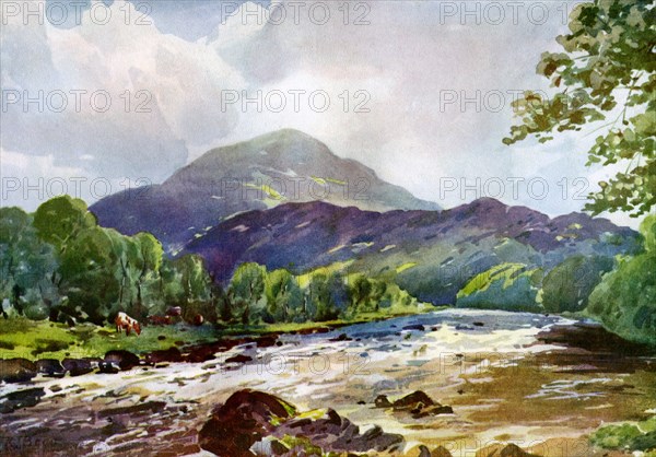 On the Teith near Callander, Perthshire, 1924-1926. Artist: RJ Begg