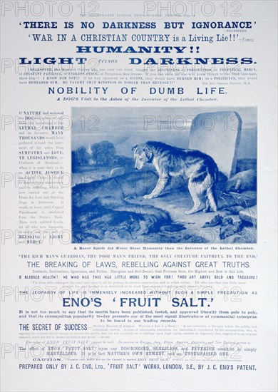 Eno's Fruit Salt advertisement, 1899. Artist: Unknown