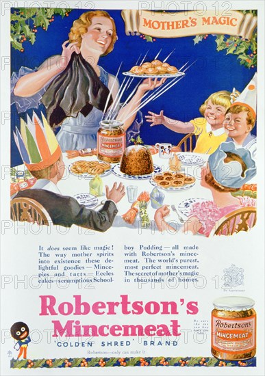 Advert for Robertson's Mincemeat, 1933. Artist: Unknown