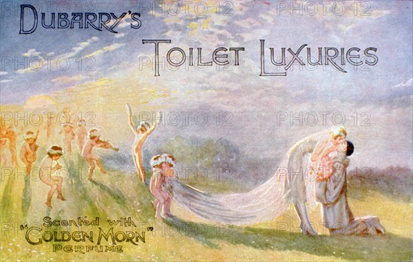 Advertisement for Dubarry's Toilet Luxuries, scented with 'Golden Morn' perfume, 1922. Artist: Unknown