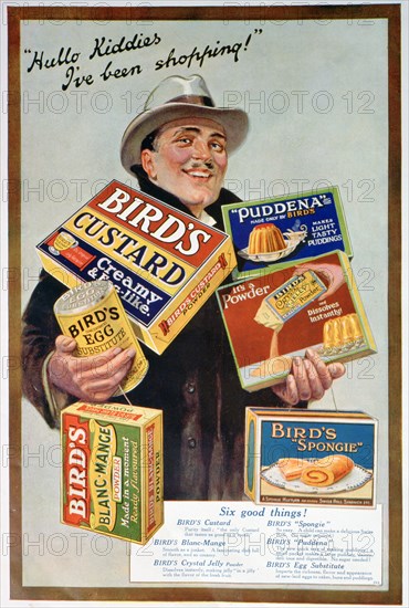 Advert for Bird's foods, 1920. Artist: Unknown