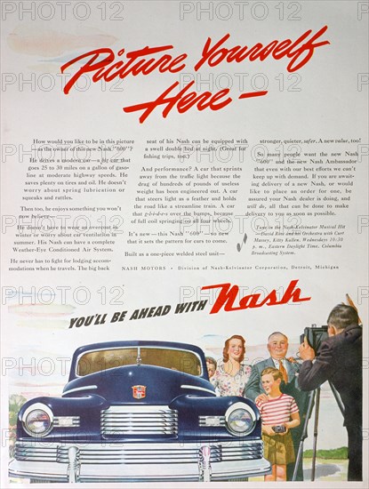 Advert for the Nash 600 car, 1946. Artist: Unknown