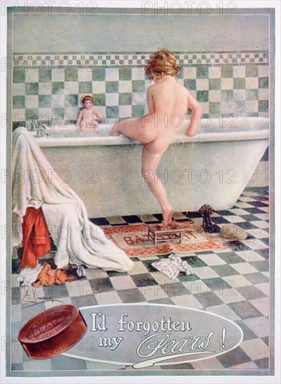 Pears soap advert, 1922. Artist: Unknown