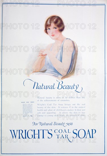 Advert for Wright's Coal Tar Soap, 1925. Artist: Unknown