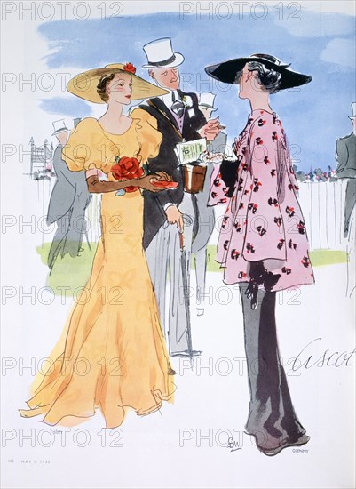 Fashion illustration, 1935. Artist: Unknown