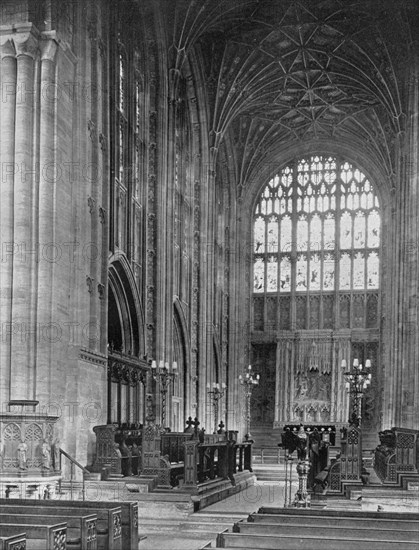 The Choir, Sherborne Abbey, Dorset, 1924-1926.Artist: E Bastard