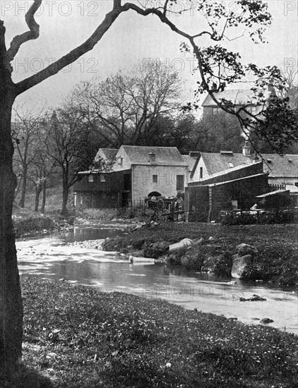 Old mill, Milngavie, East Dunbartonshire, Scotland, 1924-1926.Artist: Valentine & Sons Ltd