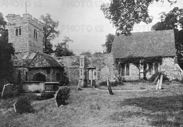 The old church, Chingford, Essex, 1924-1926. Artist: Unknown