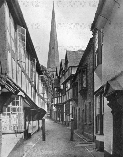 Church Lane, Ledbury, Herefordshire, 1924-1926.Artist: E Bastard