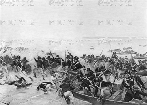 The Battle of Aboukir, Egypt, 1801. Artist: Unknown