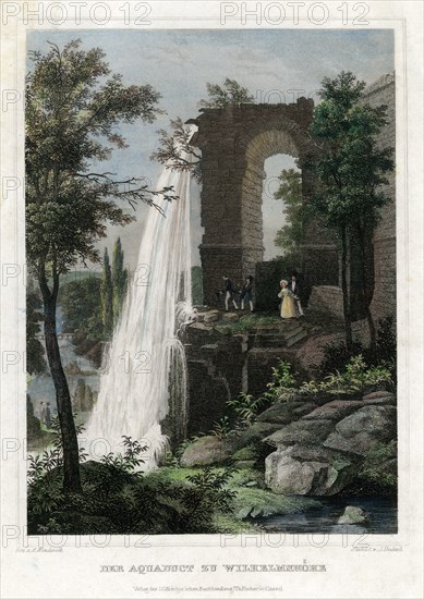 The aqueduct at Wilhelmshöhe, Germany.Artist: J Umbach