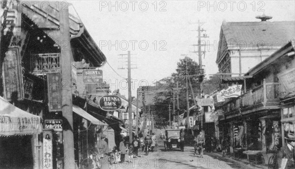 Street in Motomachi, Yokohama, Japan, 20th century. Artist: Unknown