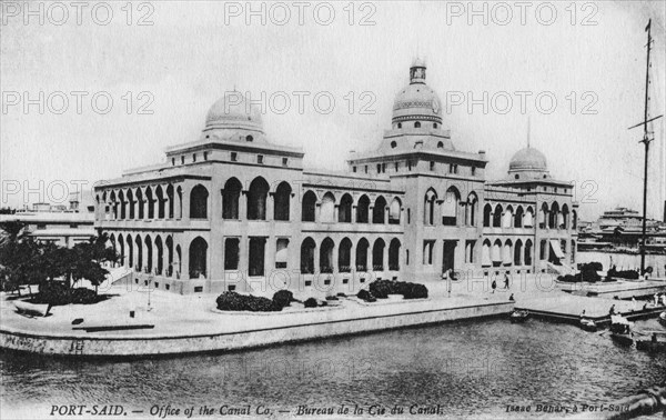 Offices of the Suez Canal Company, Port Said, Egypt, 20th century. Artist: Isaac Behar