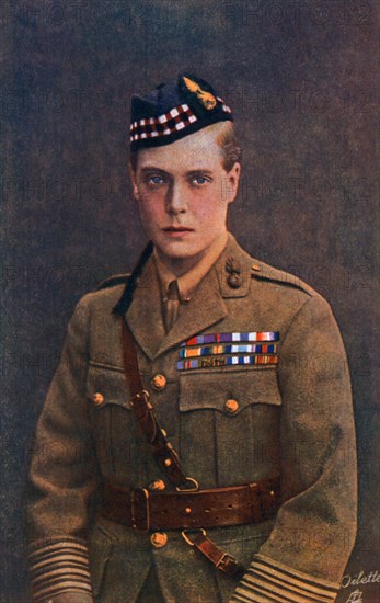 Edward, Prince of Wales, in army uniform, early 20th century. Artist: Tuck and Sons