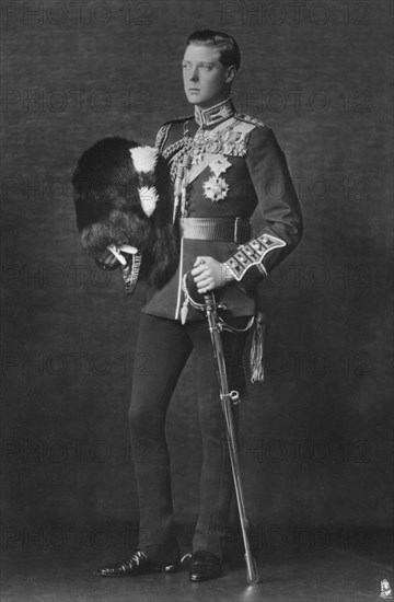 Edward, Prince of Wales, in army uniform, 1920s(?).Artist: Tuck and Sons