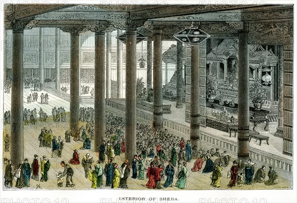 'Interior of Sheba', Japan. Artist: Unknown