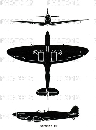 Supermarine Spitfire Mk IX, 1941. Artist: Unknown