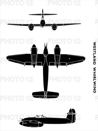 Westland Whirlwind, 1941. Artist: Unknown