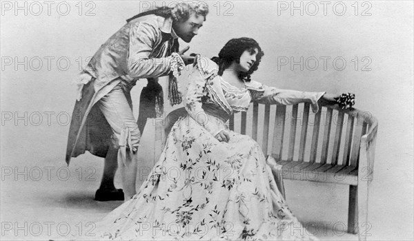 Julia Neilson and Fred Terry in The Scarlet Pimpernel, c1905.Artist: Ellis & Walery