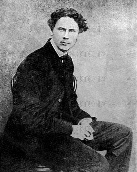 Marcus Stone, British artist and illustrator, c1865 (1912). Artist: Unknown