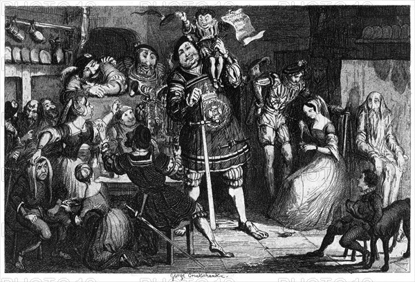 The Stone Kitchen, 1840. Artist: George Cruikshank