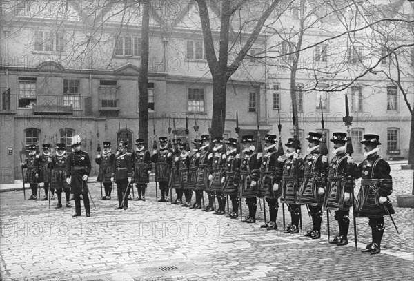 May Day parade in the Tower of London, 20th century. Artist: Unknown